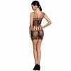 Passion Woman Passion BS090 Mesh Bodystocking Juodas One Size - Stretch Lace Design