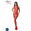 Passion Woman Bodystockings PASSION BS100 Bodystocking Raudona One Size - Elegant Mesh Design