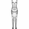 Passion Woman Bodystockings Passion BS102 Bodystocking Juodas One Size - Elegant Mesh Lingerie