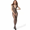 Passion Woman Bodystockings PASSION BS103 Juodas Bodystocking - One Size, Elegant Mesh Design