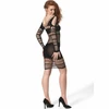 Passion Woman Bodystockings PASSION BS105 Bodystocking Juodas One Size - Elegant Mesh Lingerie