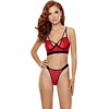 Passion Woman Sets Passion Porigelia Bikini Set Raudona &amp; Juodas S/M - Elegant European Design