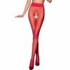 PASSION WOMAN GARTER &amp; STOCK PASSION TIOPEN 001 Raudona 3/4 Length 20 DEN Stockings - Classic Style