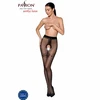 PASSION WOMAN GARTER &amp; STOCK Passion Tiopen 021 Juodas 20 DEN Decorative Open Tights Size 1/2