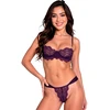 Passion Woman Sets Passion Tivolea Violet Lace Bra &amp; Thong Set S/M - Underwired Elegance