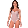 Passion Woman Teddies PASSION ZOVEL Bodysuit Light Pilkas L/XL - Lace &amp; Sheer Mesh Elegance