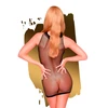 Penthouse Ride Or Die Juodas XL Seamless Net Mini Dress