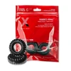 PerfectFitBrand Perfect Fit Blend Premium Stretch Slim Ribbed Rings Set - Silicone, 4 Sizes