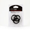 Perfect Fit Silicone 3 Ring Kit XL Juodas - Set of Anatomical Silicone Rings