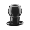 PerfectFitBrand Perfect Fit Tunnel Plug Medium Juodas - Innovative Hollow Plug, 6.4 cm