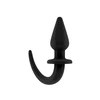 Ouch By Shots PharmQuests Flexible Rubber Plug with Ergonomic Tail, Juodas, Medium
