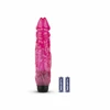 Pink Rožinė Dream Toys Jelly Supreme Rožinė Glitter Vibrating Intimate Device 22cm