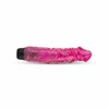 Pink Rožinė Dream Toys Jelly Supreme Rožinė Glitter Vibrating Intimate Device 22cm