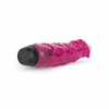 Pink Rožinė Dream Toys Jelly Supreme Rožinė Glitter Vibrating Intimate Device 22cm