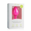 Pink EasyToys Diamond Plug Medium Rožinė - Silicone Intimate Priedas with Gemstone Base