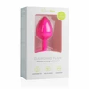 Pink Rožinė EasyToys Diamond Plug Small Rožinė - Silicone Intimate Priedas with Jewel Base