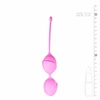Pink Rožinė EasyToys Rožinė Duo Silicone Pelvic Muscle Training Balls 3.5 cm