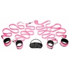 Pink FRISKY Bed Cuff System Rožinė - Adjustable Neoprene Bedroom Restraint Kit