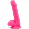 Rožinė Get Real Happy Dicks Rožinė Anatomical Model 12 cm with Suction Base