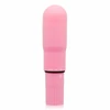Rožinė Glossy Pocket Vibrator Rožinė - Compact Atsparus vandeniui ABS Model 107mm