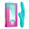 Pink Rožinė Good Vibes Only Lisa Dual-Action Thrusting Stimulator Rožinė Silicone
