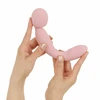 Pink Rožinė Good Vibes Only Simi Dual-Ended Wand Massager Rožinė Silicone IPX7