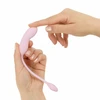 Pink Rožinė Good Vibes Only Siva Rožinė Mini Vibrating Device Ribbed Silicone 10 Modes