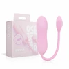 Pink Rožinė Good Vibes Only Siva Rožinė Mini Vibrating Device Ribbed Silicone 10 Modes
