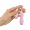 Pink Rožinė Good Vibes Only Siva Rožinė Mini Vibrating Device Ribbed Silicone 10 Modes