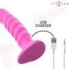Intense Fun Rožinė INTENSE Cindy Spiral Design Vibrator L Rožinė, 10 Modes, Remote Control