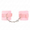 Kink Wrist Restraint Rožinė KINK Beginner Fur Wrist Cuffs Rožinė 30x7 cm - Soft Adjustable Fastening