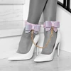 Ouch By Shots Rožinė Ouch! Paris Collection Leg Cuffs Rožinė - Adjustable Bonded Leather