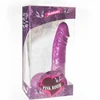 Pink Room Rožinė Rožinis ROOM Eban Silicone Model Violetinė 19cm, Strong Suction Cup, Body-Safe