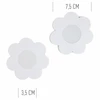 Secretplay 100 Fetish Rožinė Secret Play WOW BOOBS! Holographic Flower Nipple Covers Set, Sidabrinis &amp; Rožinė, 7.5cm