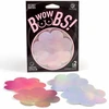 Secretplay 100 Fetish Rožinė Secret Play WOW BOOBS! Holographic Flower Nipple Covers Set, Sidabrinis &amp; Rožinė, 7.5cm