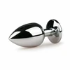 Pink Rožinė Sinner Gear Sidabrinis Intimate Plug with Rožinė Crystal Large Aliuminio