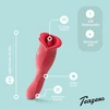 Pink Rožinė Teazers Dual-Action Intimate Device with Licking Function, Rožinė