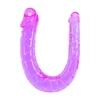 Seven creations Rožinė ToyJoy Twin Head Flexible Double-Sided Intimate Jelly Model Rožinė 40 cm