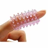 Pink Rožinė You2Toys Finger Sleeve Rožinė TPR Non-Vibrating Flexible Cover