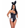 Playboy Classic Bunny Costume Set Juodas - Elegant Bodysuit &amp; Accessories 2XL