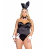 Playboy Classic Bunny Costume Set Juodas - Elegant Bodysuit &amp; Accessories 2XL