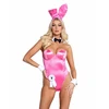 Playboy Classic Bunny Costume Set Rožinė - Elegant Lingerie with Accessories 2XL