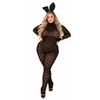 Playboy Lingerie Bunny 2PC Set Juodas - Iconic Catsuit &amp; Ears