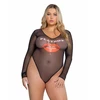 Playboy Lingerie Cover Girl Teddy November - Sheer Mesh Bodysuit Juodas