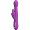 Pretty Love Dejon 3-in-1 Multifunction Rabbit Vibrator Violetinė Silicone