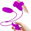 Pretty Love Vibrating Bullet &amp; Air Pulse Intimate Device, 12 Functions, Violetinė