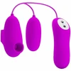 Pretty Love Vibrating Bullet &amp; Air Pulse Intimate Device, 12 Functions, Violetinė