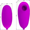 Pretty Love Vibrating Bullet &amp; Air Pulse Intimate Device, 12 Functions, Violetinė