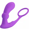 Pretty Love Bottom Pretty Love Warren Violet Dual Ring &amp; Vibrating Anal Plug Set, Remote Control