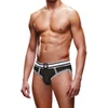 Prowler Open Brief L Juodas/Baltas - Modern Two-Tone Athletic Underwear